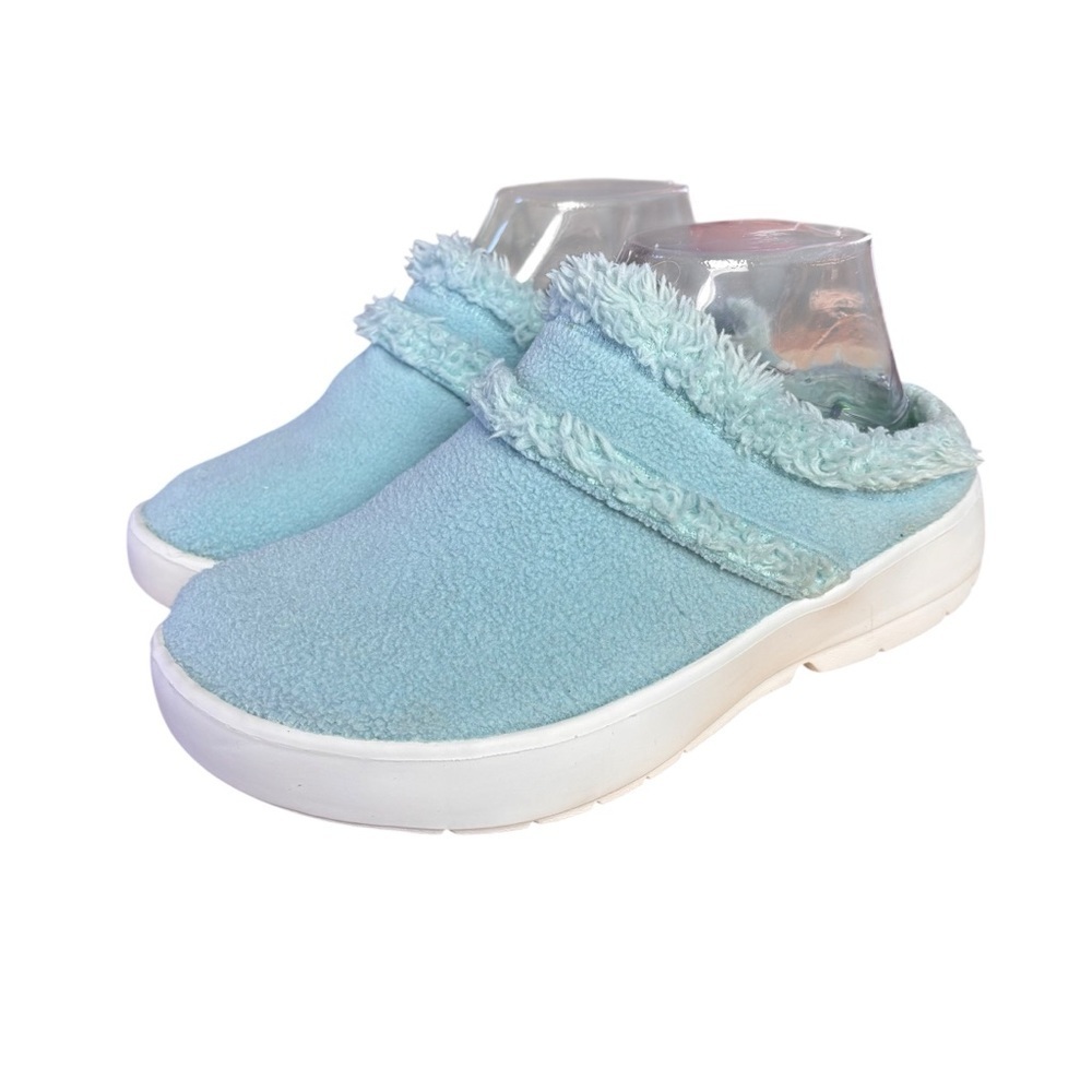 OOFOS OOcoozie Mule Recovery Shoes in Light Blue – Sz Women’s 7 / EU 38